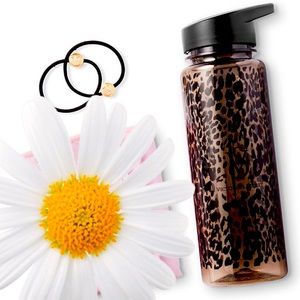 Victoria’s Secret water bottle and hair ties